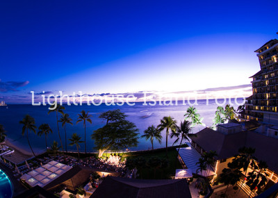 Night time at the Halekulani